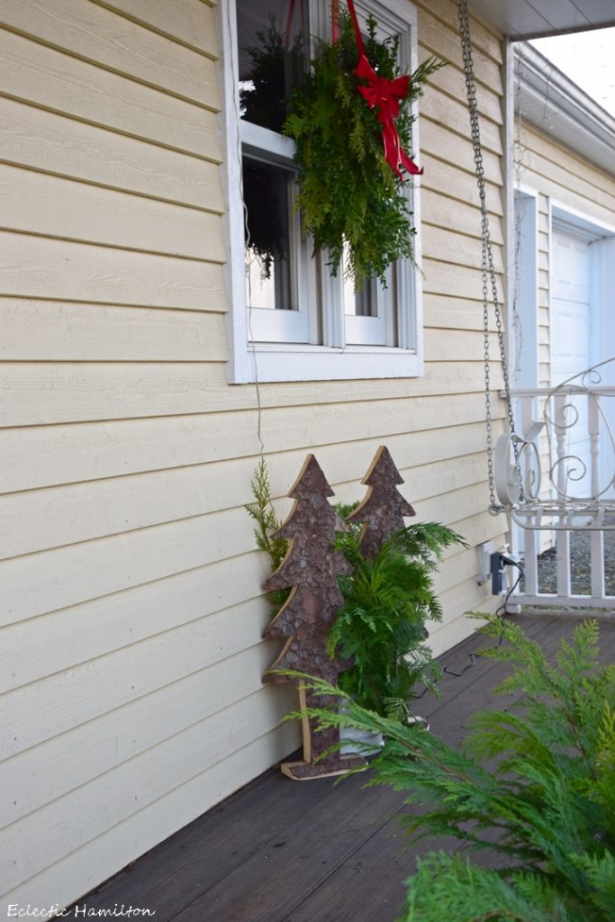 Weihnachtsdeko DIY Kranz Thuja und Buchs selber machen für Haustür und Eingangsbereich, Christmas Wreath, Deko Dekoration, Tür Fenster weihnachtlich Eingang