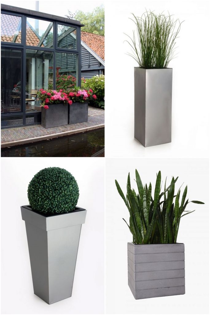 Deko fürs Wohnzimmer mit Übertöpfen von VIVANNO. Dekoideen, Deko, Dekoration, Interior, Blumenkübel, Blumentopf