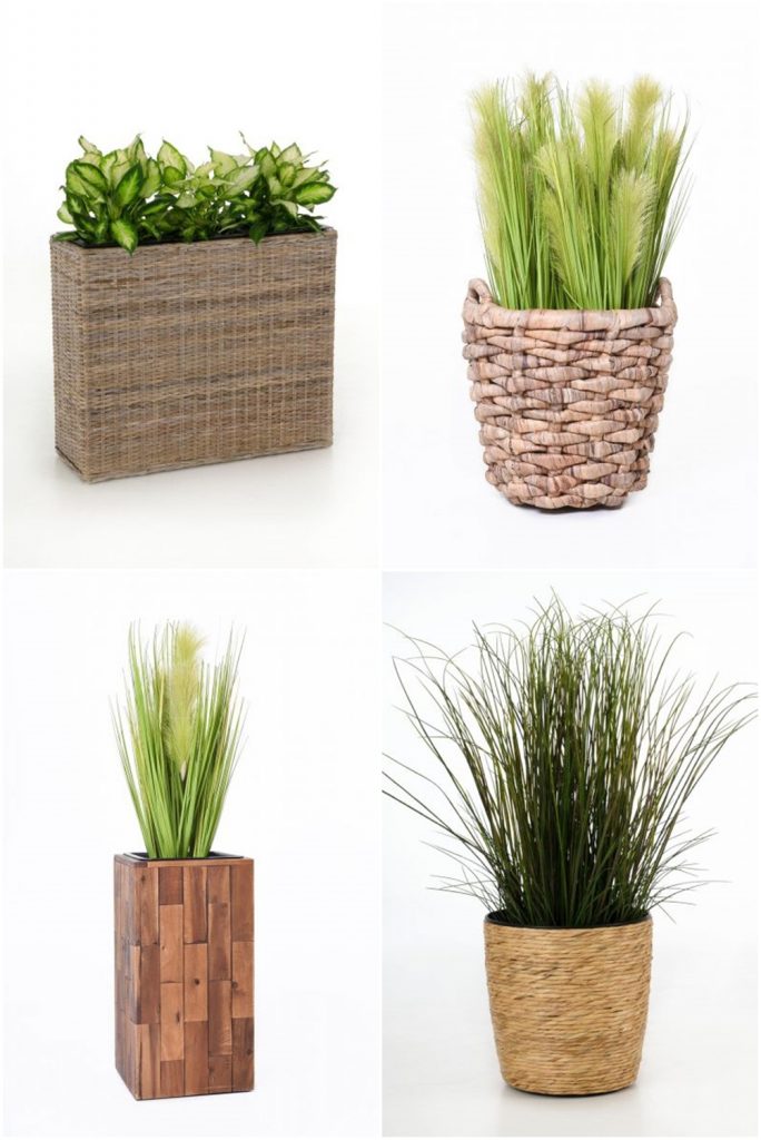 Deko fürs Wohnzimmer mit Übertöpfen von VIVANNO. Dekoideen, Deko, Dekoration, Interior, Blumenkübel, Blumentopf