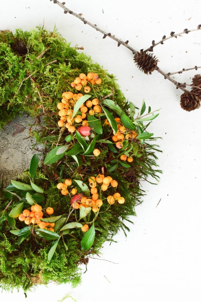 Kranz aus Moos selber machen. DIY Mooskranz einfach und schnell für Herbst und Winter die perfekte Deko