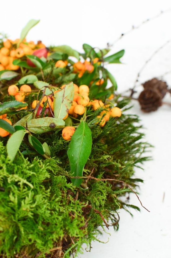 Kranz aus Moos selber machen. DIY Mooskranz einfach und schnell für Herbst und Winter die perfekte Deko