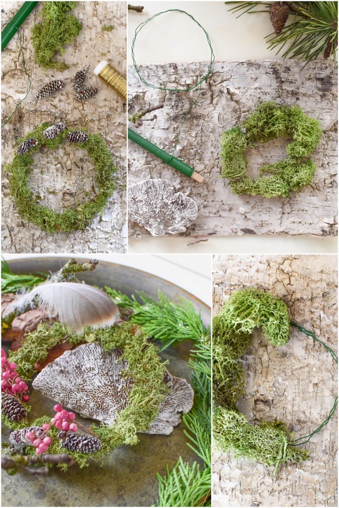DIY Mini Mooskranz einfach selber machen. Selbstgemachter Kranz aus Moos: schnell und natürlich. Deko mit Natur, natürlich dekorieren mit Birke DIY Mini Mooskranz einfach selber machen. Selbstgemachter Kranz aus Moos: schnell und natürlich. Deko mit Natur, natürlich dekorieren mit Birke