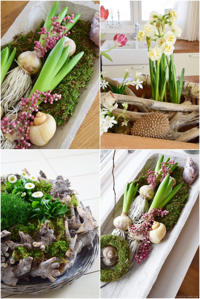 Dekoideen für den Frühling Frühjahr. DIY mit Narzissen, Tulpen, Hyazinthen. Deko mit Natur selber machen. Natürlich dekorieren Dekoideen für den Frühling Frühjahr. DIY mit Narzissen, Tulpen, Hyazinthen. Deko mit Natur selber machen. Natürlich dekorieren