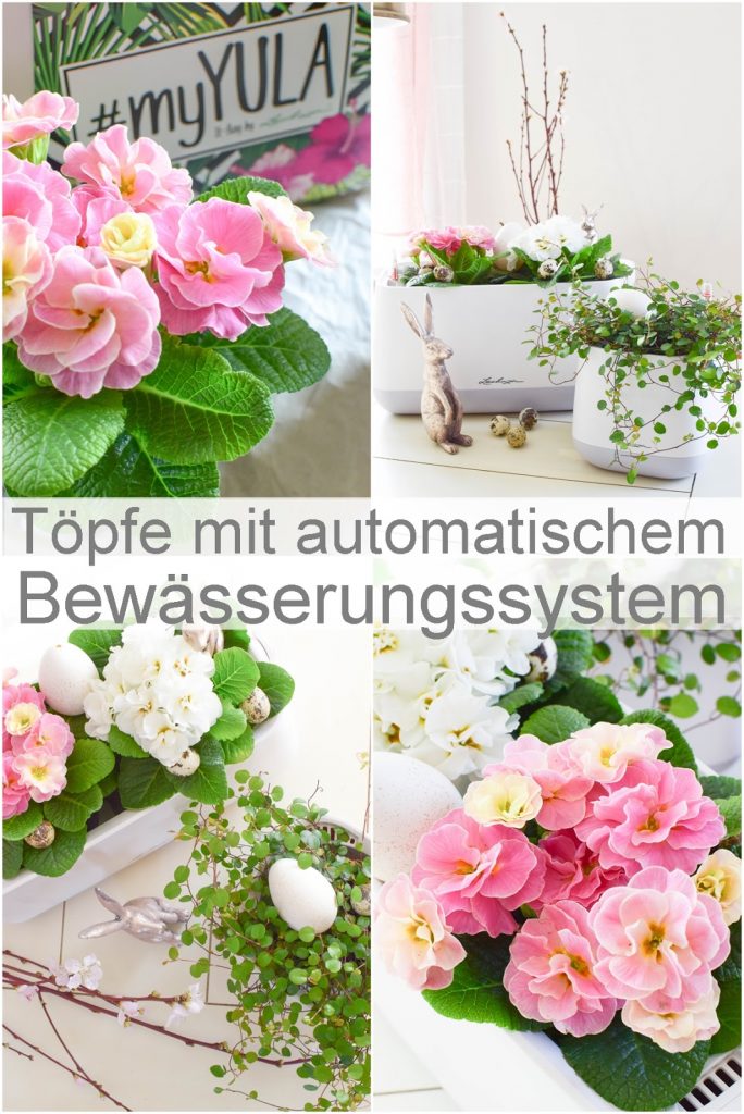 Frühlingsdeko und das perfekte Bewässerungssystem für alle Zimmerpflanzen und Küchenkräuter: YULA von Lechuza. DIY Osterkorb. Werbung Frühlingsdeko und das perfekte Bewässerungssystem für alle Zimmerpflanzen und Küchenkräuter: YULA von Lechuza. DIY Osterkorb. Werbung