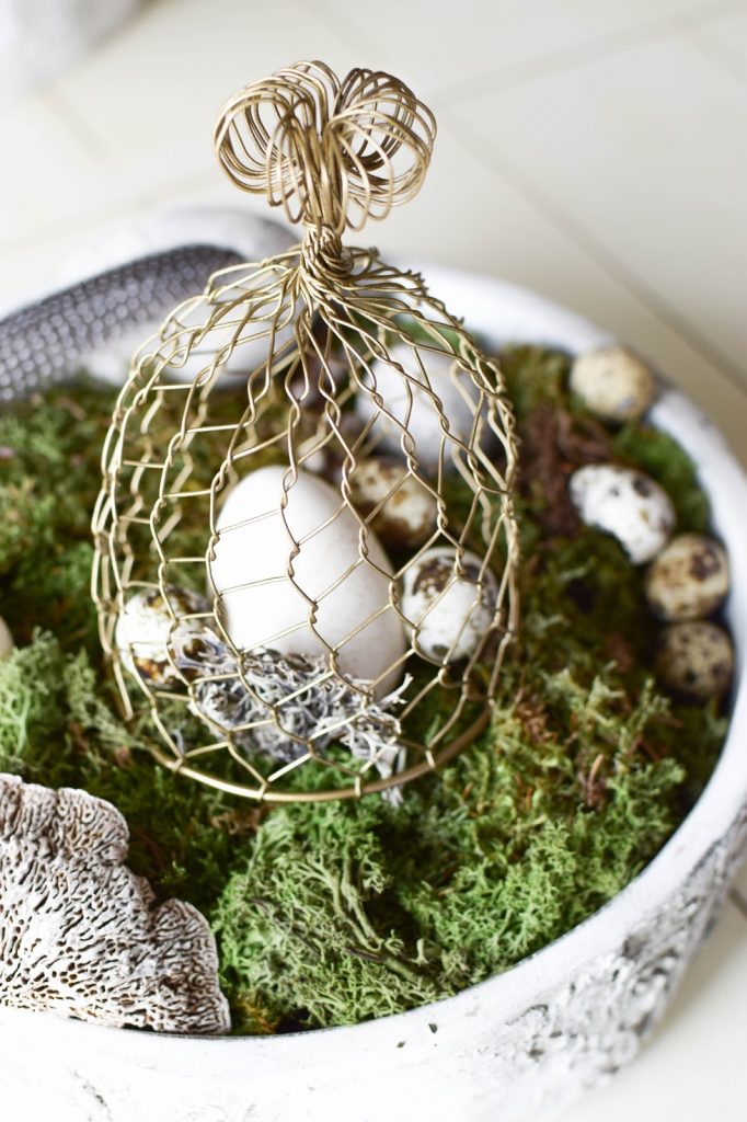 DIY Dekoidee für Ostern: Schale dekorieren mit Wachteleier Osterdeko mit Moos natürlich dekorieren DIY Dekoidee für Ostern: Schale dekorieren mit Wachteleier Osterdeko mit Moos natürlich dekorieren