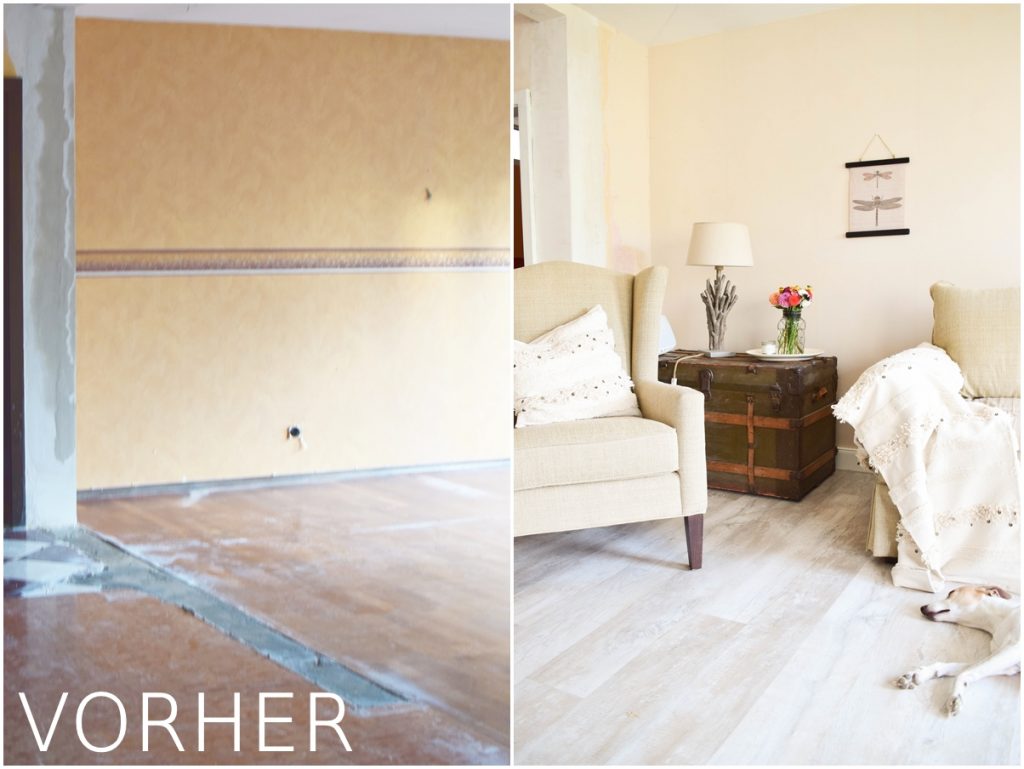 Renovierung Wohnzimmer neuer Boden neue Farbe Renovierung Wohnzimmer neuer Boden neue Farbe