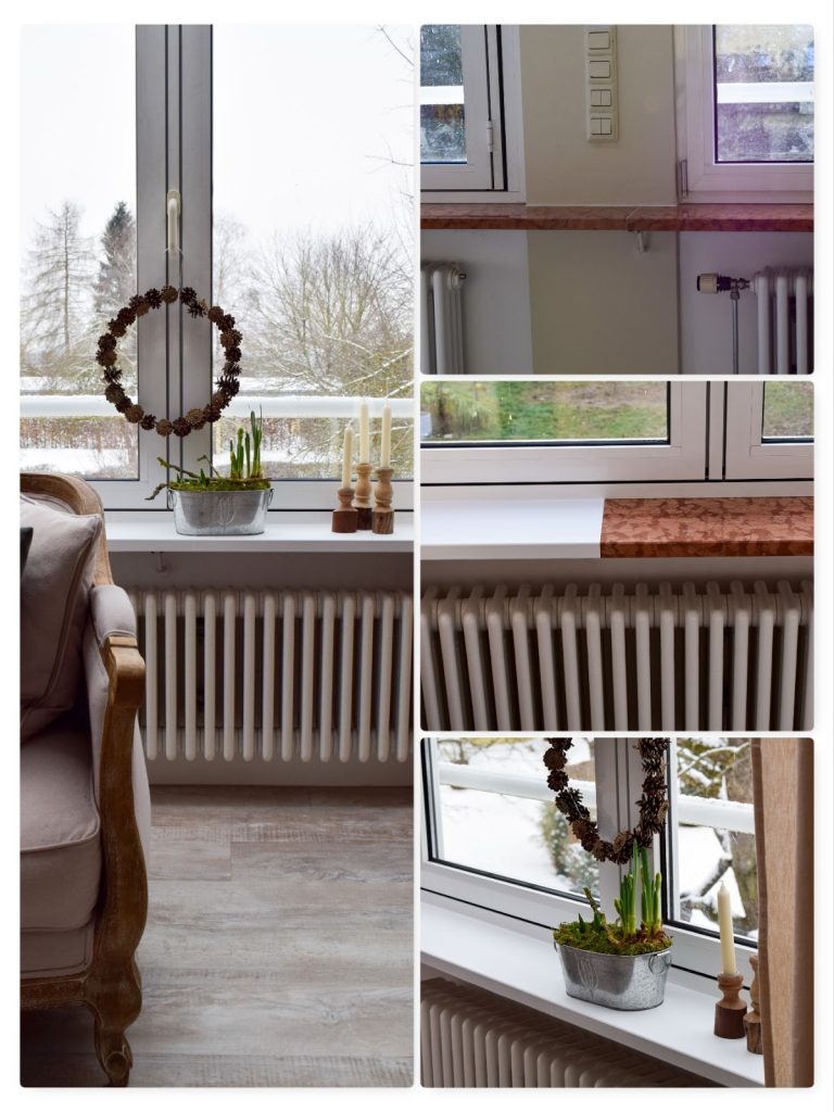 Renovierung von Fenstersims mit selbstklebender Folie. Einfach selbermachen renovieren Marmor Folie Klebefolie. Aus Alt mach NEU Vorher Nachher Renovierung von Fenstersims mit selbstklebender Folie. Einfach selbermachen renovieren Marmor Folie Klebefolie. Aus Alt mach NEU