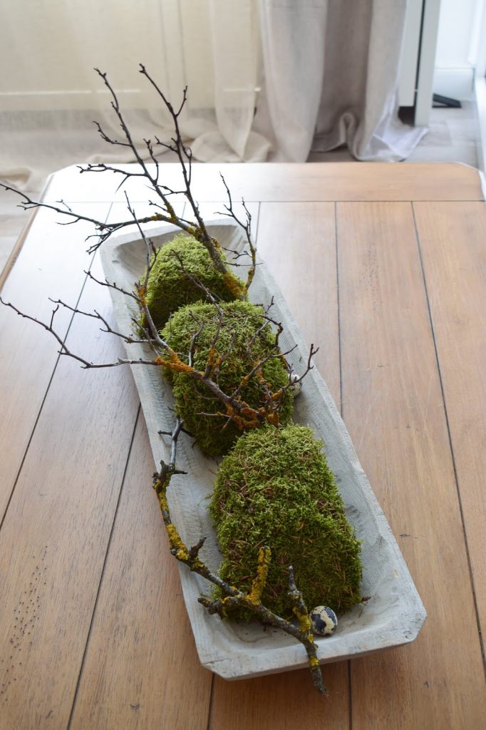 Deko mit Natur Moos Geäst Wachteleier einfach selbermachen Osterdeko dezent elegant Ostern Tischdeko Dekoidee dekorieren Deko mit Natur Moos Geäst Wachteleier einfach selbermachen Osterdeko dezent elegant Ostern Tischdeko Dekoidee dekorieren