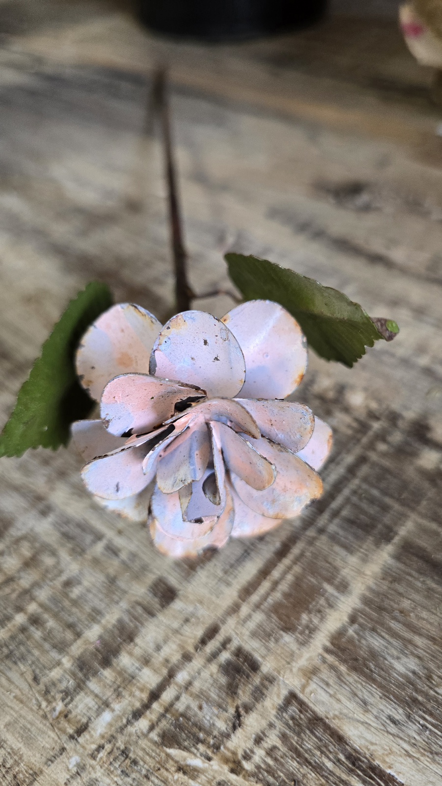 blume metallblume metalldeko rostdeko blüte im mrs greenery shop bestellen kaufen
