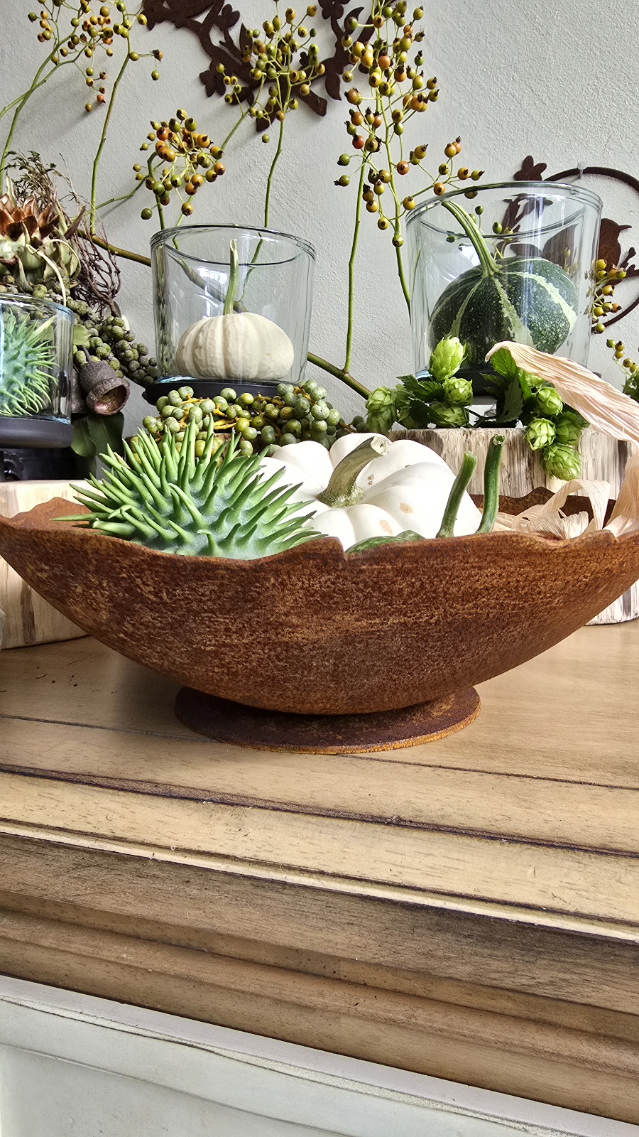 Schale Rostig Rostschale Metallschale Rost Dekoschale im Mrs Greenery Shop bestellen kaufen
