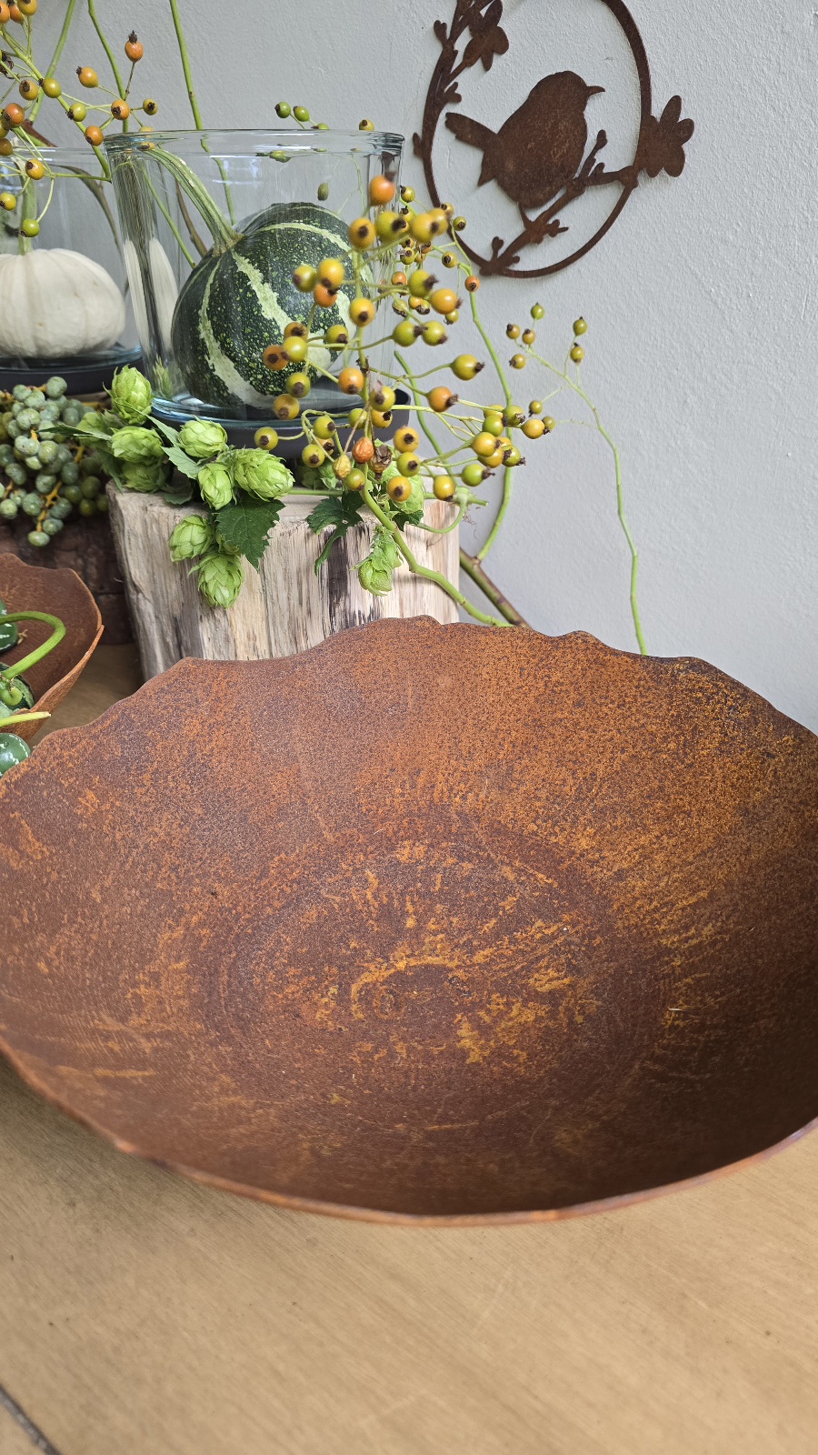 Schale Rostig Rostschale Metallschale Rost Dekoschale im Mrs Greenery Shop bestellen kaufen