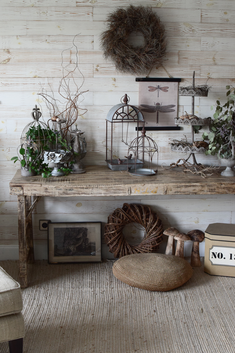 Deko Dekoidee Sideboard natürlich dekorieren Metalldeko Tischdeko Deko Vintage Mrs Greenery Shop