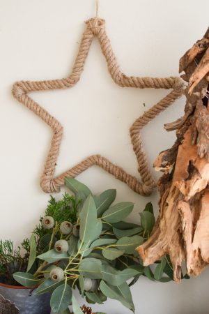Jutestern Jute Stern zum Aufhängen Naturstern Weihnachtsdeko Winterdeko im Mrs Greenery Shop bestellen