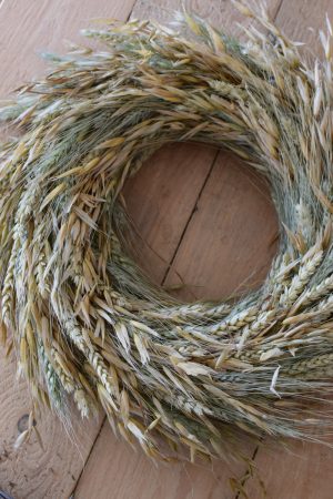 Getreide Kranz binden. Sommerkranz Getreidekranz Herbstkranz inkl. Material Kränze selber machen aus getrockneten Blumen. Trockenblumenkranz, Kränze selbermachen DIY Selberbinden selbermachen