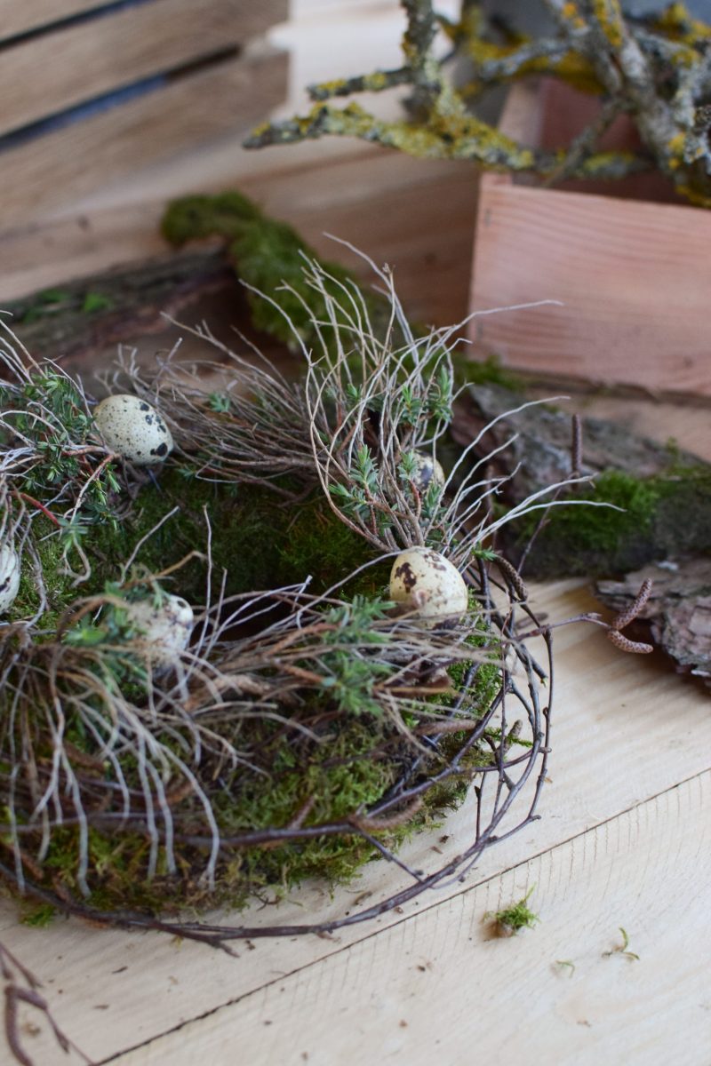 Kreativ Set Mooskränze binden mit Stroh-Rohling, Moos, Bindedraht, DIY Mini-Kränze diy mrs greenery osterdeko dekoidee ostern