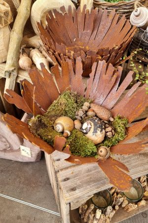 Rostschale rostige Schale Dekoidee Dekoschale Rost dekoration naturdeko im mrs greenery sh