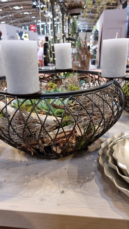 Schale Dekoschale mit Kerzenring Adventsdeko Adventskranz Kerzendeko Tischdeko Dekoschale im Mrs Greenery Shop kaufen bestellen