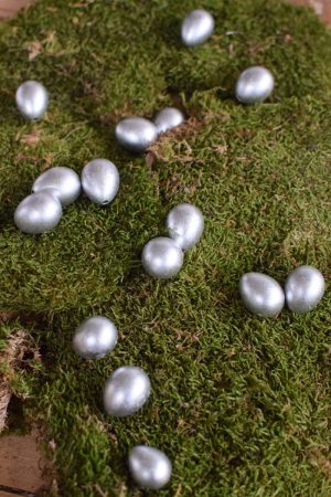 Wachteleier silber: 48 Stück