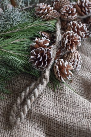 Zapfengirlande Girlande Zapfen WEihnachtsgirlande Zapfendeko im Mrs Greenery Shop bestellen