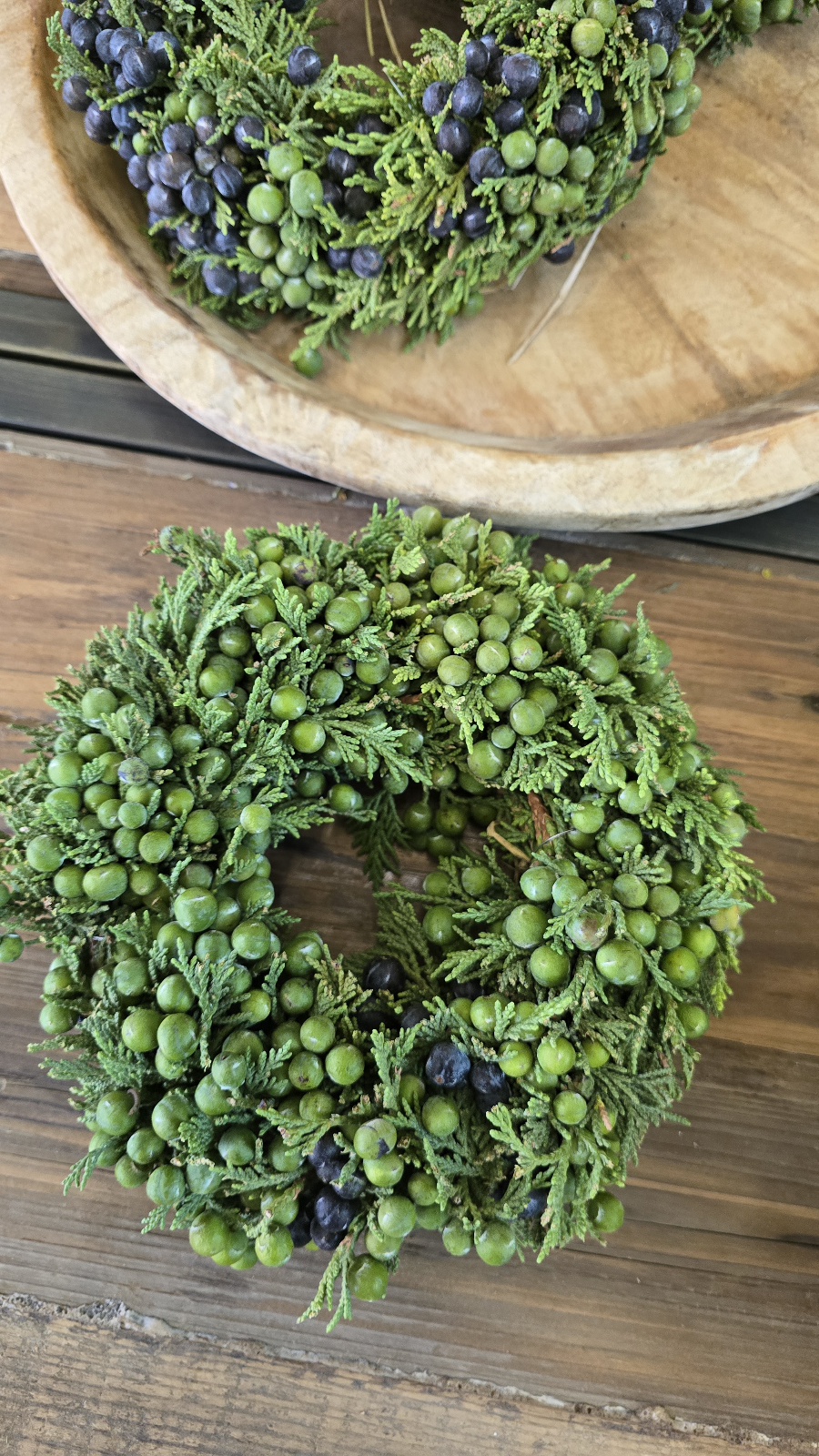 Wacholderkranz Herbstkranz Kränze im Mrs greenery shop bestellen kaufen