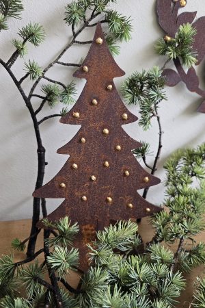 Rostdeko Deko rosttanne Winterdeko weihnachtsdeko Metalldeko im Mrs Greenery Shop bestellen kaufen
