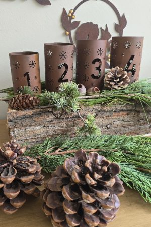 Adventsdeko Advent Rostdeko Deko rosttanne Winterdeko weihnachtsdeko Metalldeko im Mrs Greenery Shop bestellen kaufen