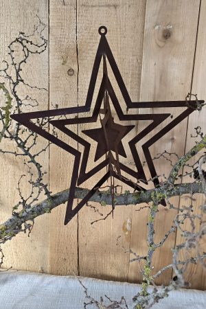 Sterne Stern zum Haengen Roststern Metallstern Dekostern Weihnachtsstern im Mrs Greenery Shop bestellen kaufen