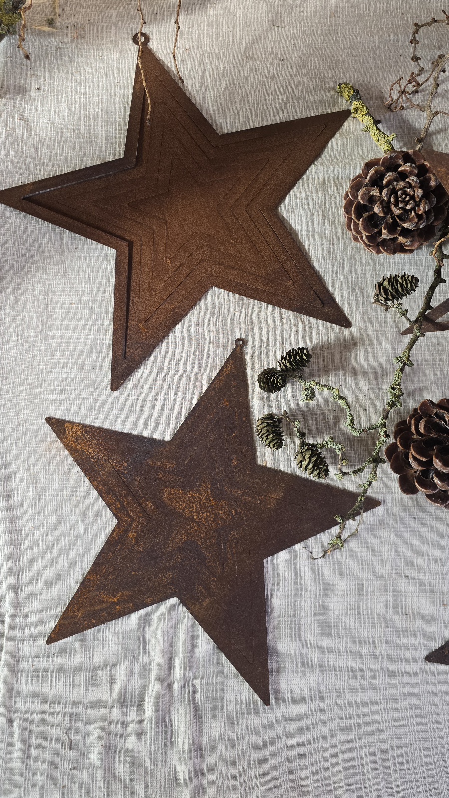 Sterne Stern zum Haengen Roststern Metallstern Dekostern Weihnachtsstern im Mrs Greenery Shop bestellen kaufen