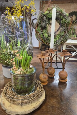Kerzenständer Kerzenhalter Rostdeko Metalldeko im Mrs Greenery Shop bestellen kaufen