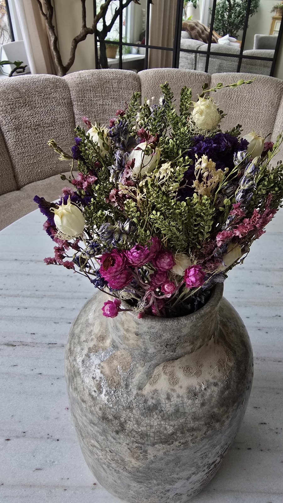 trockenblumenstrauss strauss trockenblumen blüten blumenstrauss im mrs greenery Shop bestellen kaufen naturdeko