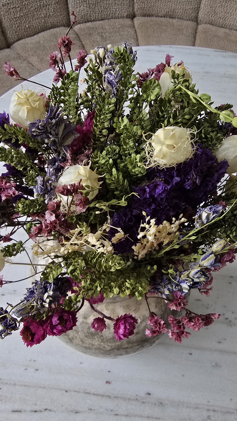 trockenblumenstrauss strauss trockenblumen blüten blumenstrauss im mrs greenery Shop bestellen kaufen naturdeko