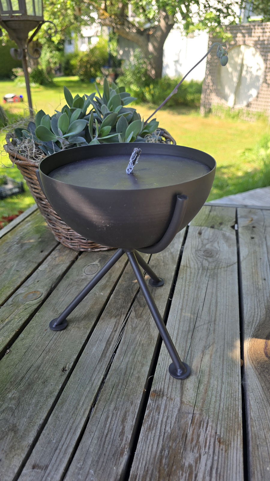 Tischfeuerschale Feuerschale für Tisch Metallschale Kerze Sommerdeko im Mrs Greenery Shop kaufen bestellen