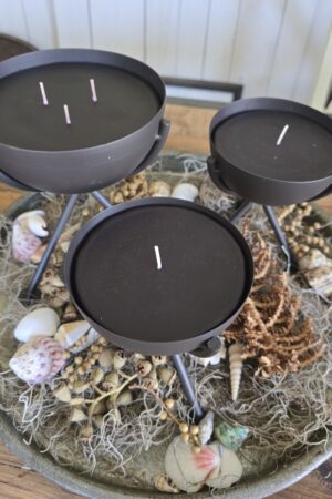 Tischfeuerschale Kerzen Refill Inodoor Feuerschale für Tisch Metallschale Kerze Sommerdeko im Mrs Greenery Shop kaufen bestellen