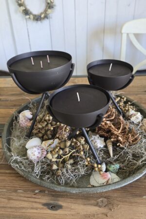 Tischfeuerschale Kerzen Refill Inodoor Feuerschale für Tisch Metallschale Kerze Sommerdeko im Mrs Greenery Shop kaufen bestellen