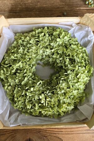 Kranz hortensienkranz Beerenkranz grün Herbstkranz Kränze im Mrs greenery shop bestellen kaufen