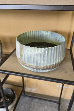 Übertopf Metallpatina 23cm – Bild 2